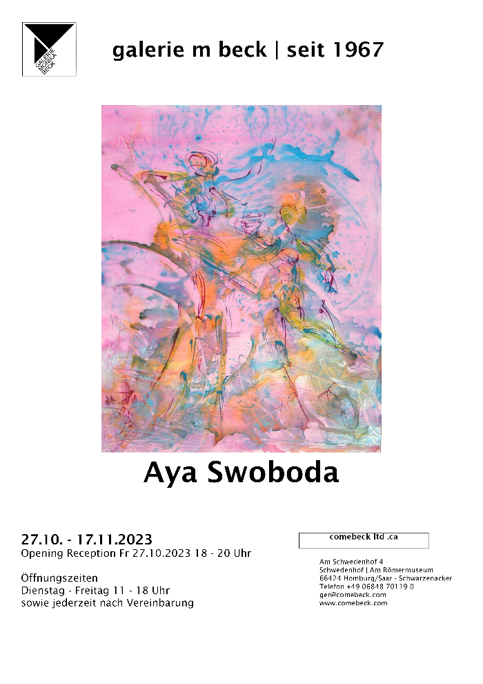 Aya SWOBODA - Ausstellung in der galerie m beck 2023